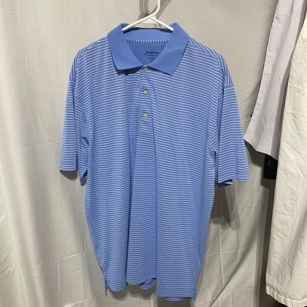 Jack Nichlaus xl light blue performance polo euc